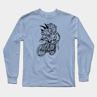 SEEMBO Dinosaur Triceratops Cycling Bicycle Biking Bicycling Bike Long Sleeve T-Shirt